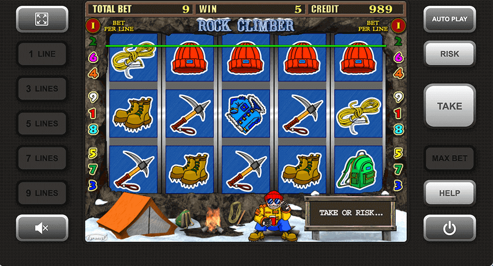 Выигрыш в Rock Climber Выигрыш в Rock Climber